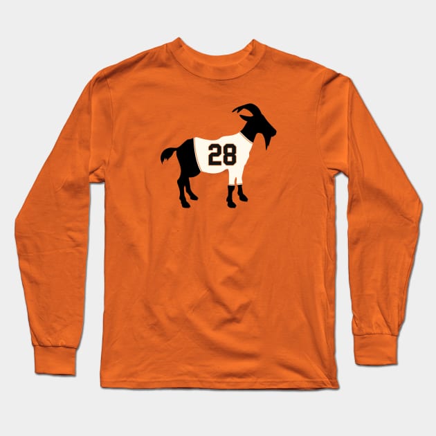 Buster Posey GOAT Long Sleeve T-Shirt by cwijeta